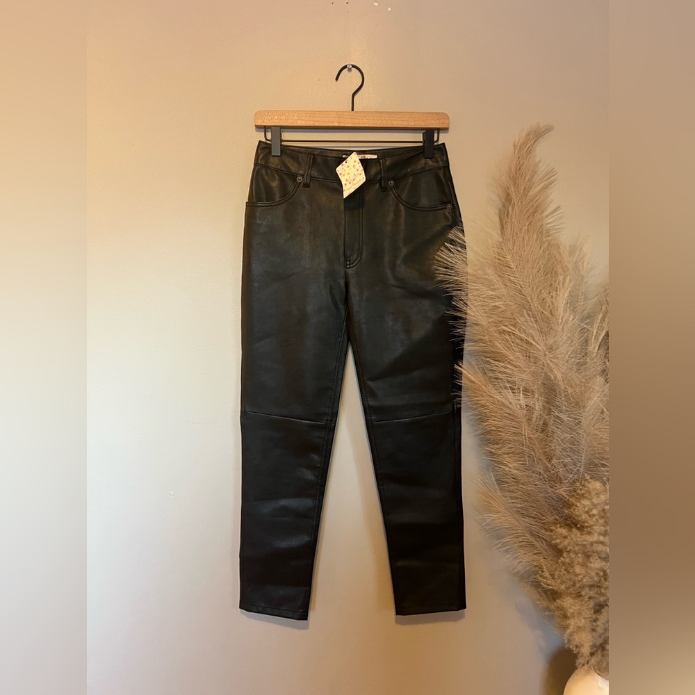 NWT Free People Leather Pants | Size 24 Regular